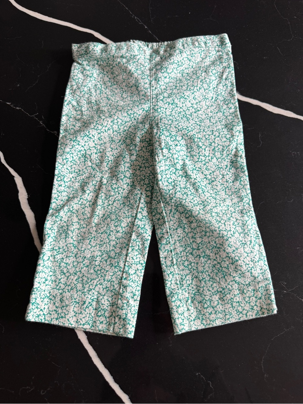 Ralph Lauren Mint Green Floral-Print Baby Pants